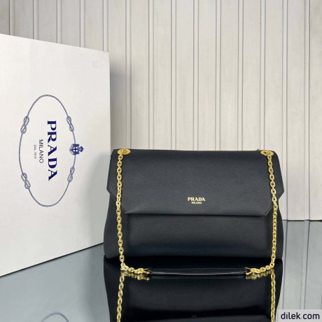 Prada Large Leather Shoulder Bag