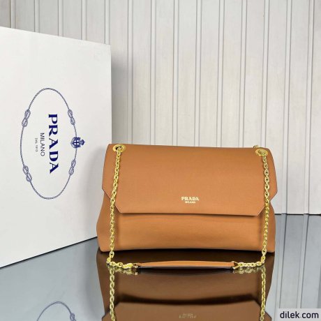 Prada Large Leather Shoulder Bag