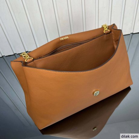 Prada Large Leather Shoulder Bag