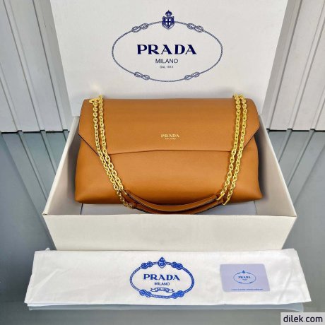 Prada Large Leather Shoulder Bag