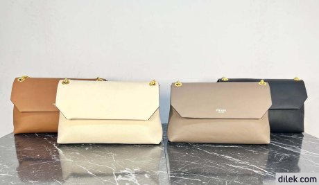 Prada Large Leather Shoulder Bag