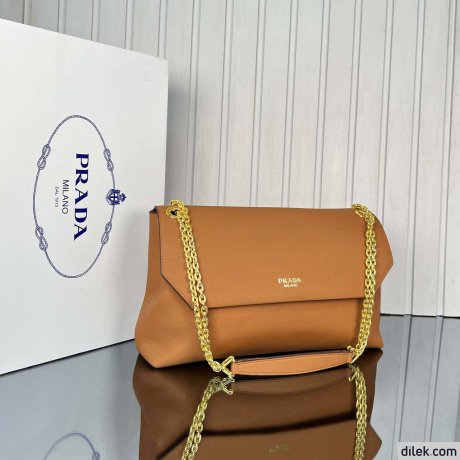 Prada Large Leather Shoulder Bag