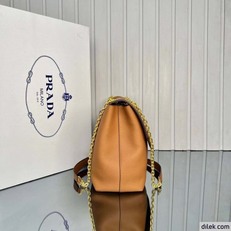 Prada Large Leather Shoulder Bag