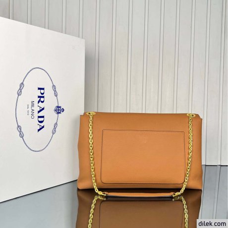 Prada Large Leather Shoulder Bag