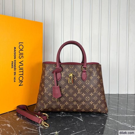 Louis Vuitton Flower Monogram Leather Bag