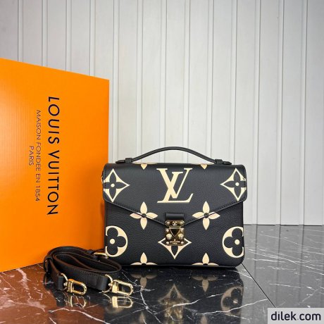 Louis Vuitton Pochette Metis Bicolor Monogram Empreinte Leather