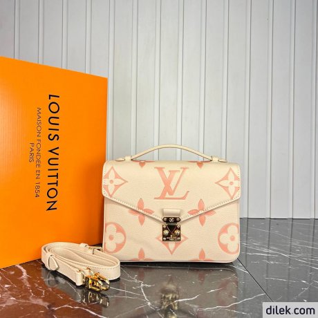 Louis Vuitton Pochette Metis Bicolor Monogram Empreinte Leather