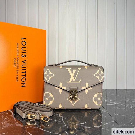 Louis Vuitton Pochette Metis Bicolor Monogram Empreinte Leather