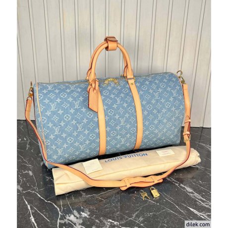 Louis Vuitton Keepal Bandouliere 50 Denim