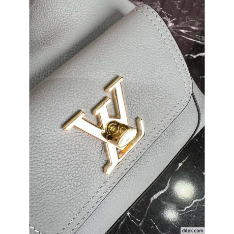 Louis Vuitton Lockme Leather Crossbody Bucket Bag