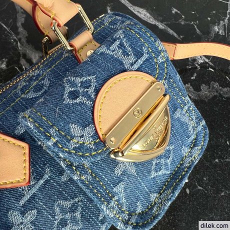 Louis Vuitton Nano Speedy Monogram Denim