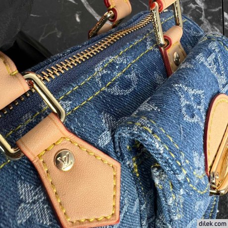 Louis Vuitton Nano Speedy Monogram Denim