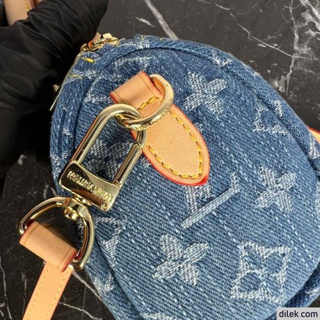 Louis Vuitton Nano Speedy Monogram Denim