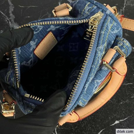 Louis Vuitton Nano Speedy Monogram Denim