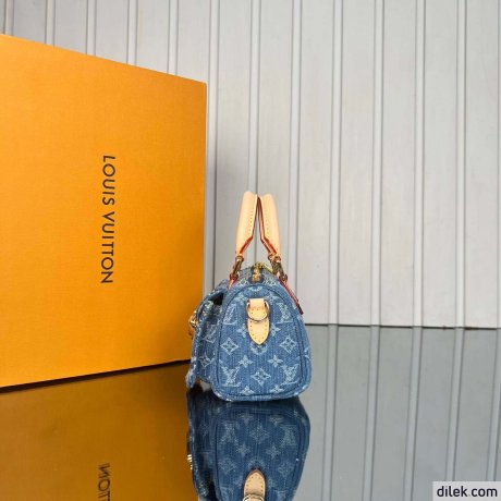 Louis Vuitton Nano Speedy Monogram Denim