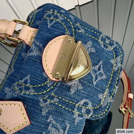 Louis Vuitton Nano Speedy Monogram Denim