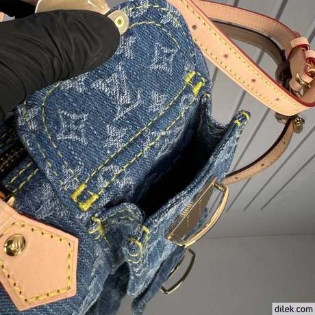 Louis Vuitton Nano Speedy Monogram Denim