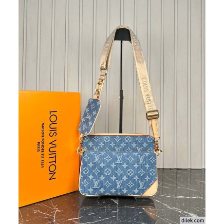 Louis Vuitton Trio Messenger Denim