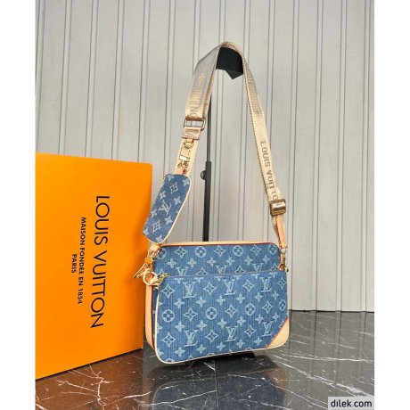 Louis Vuitton Trio Messenger Denim