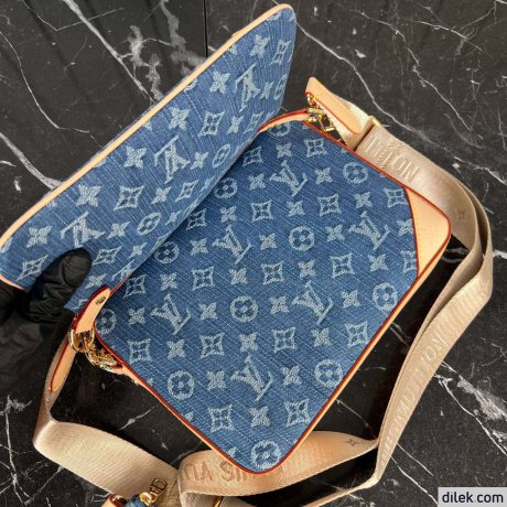 Louis Vuitton Trio Messenger Denim