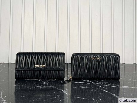 Miu Miu Matelasse Nappa Leather Wallet