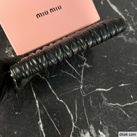 Miu Miu Matelasse Nappa Leather Wallet