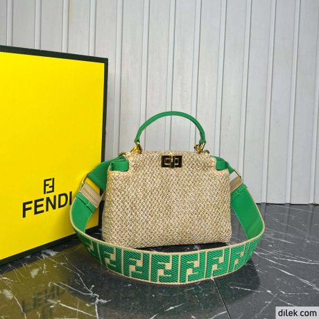 Fendi Peekaboo Small Canvas Bag