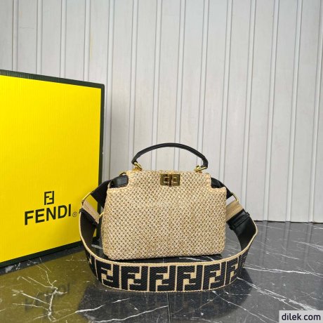 Fendi Peekaboo Small Canvas Bag