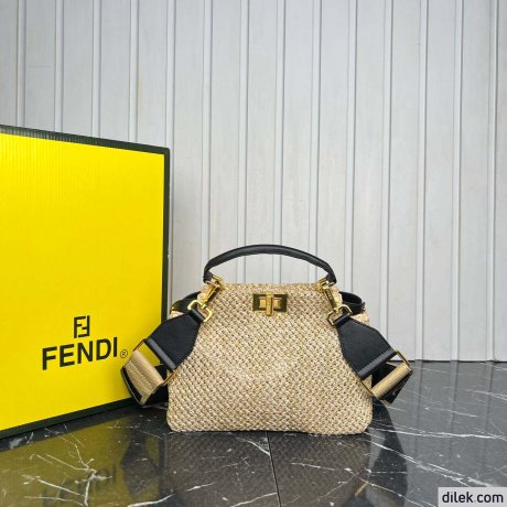 Fendi Peekaboo Small Canvas Bag