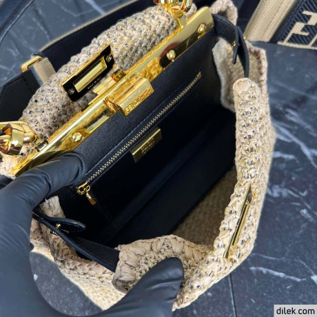 Fendi Peekaboo Small Canvas Bag