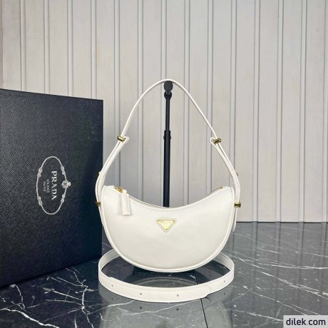 Prada Arque Leather Shoulder Bag