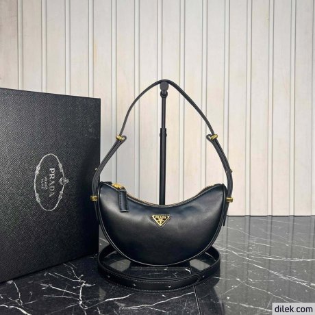Prada Arque Leather Shoulder Bag