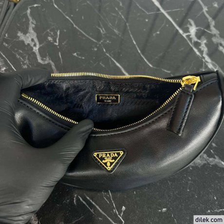 Prada Arque Leather Shoulder Bag