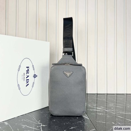Prada Brique Saffiano Leather Bag