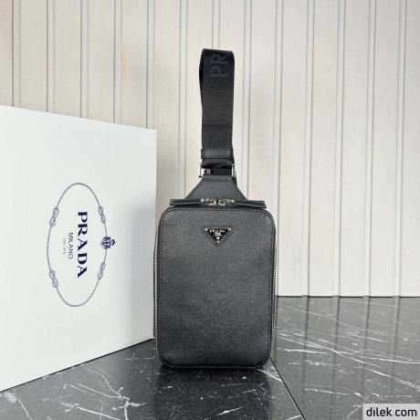 Prada Brique Saffiano Leather Bag