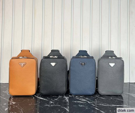Prada Brique Saffiano Leather Bag