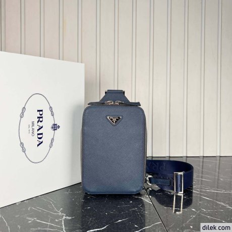 Prada Brique Saffiano Leather Bag