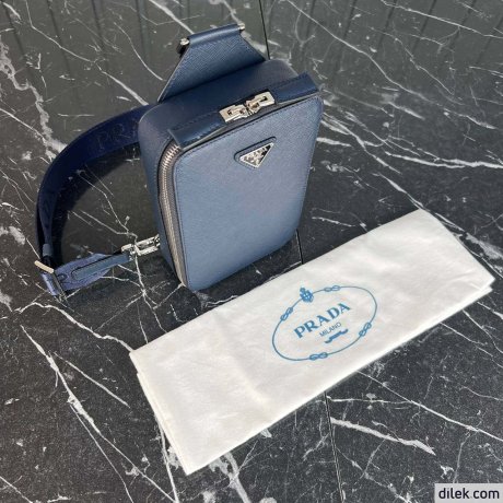 Prada Brique Saffiano Leather Bag