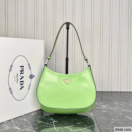Prada Cleo Brushed Leather Shoulder Bag