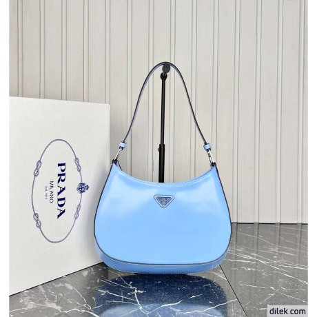 Prada Cleo Brushed Leather Shoulder Bag