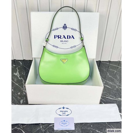 Prada Cleo Brushed Leather Shoulder Bag