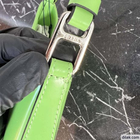 Prada Cleo Brushed Leather Shoulder Bag