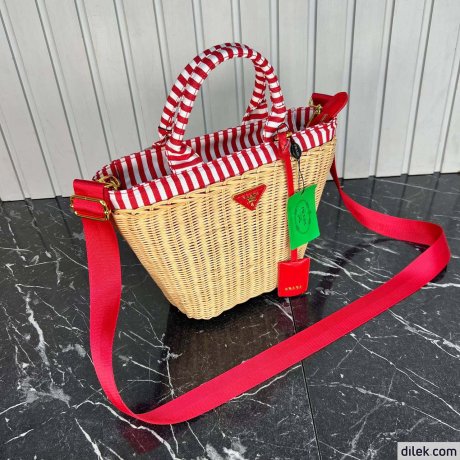 Prada Cottom Wicker Bag