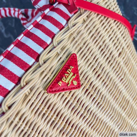 Prada Cottom Wicker Bag