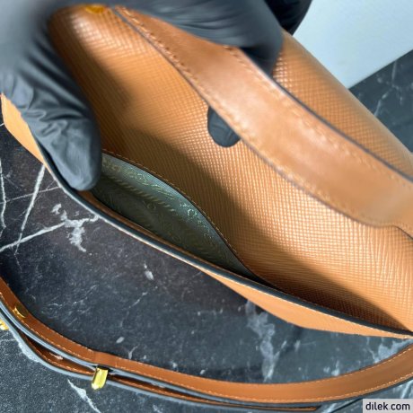 Prada Embleme Saffiano Shoulder Bag