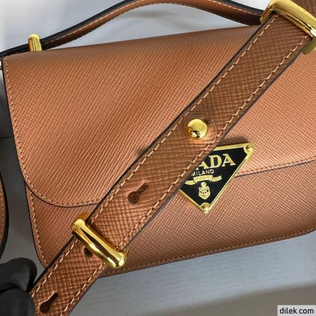 Prada Embleme Saffiano Shoulder Bag