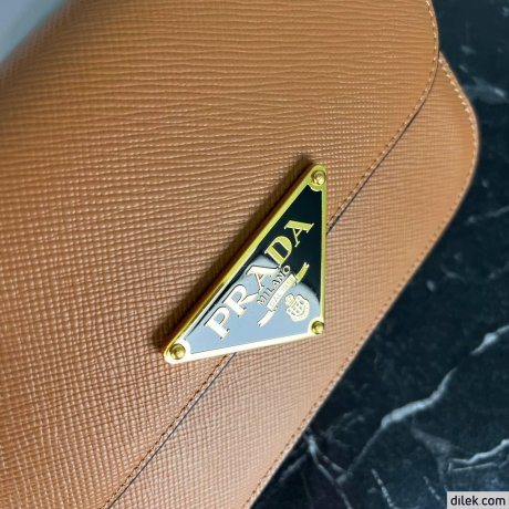 Prada Embleme Saffiano Shoulder Bag