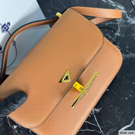 Prada Embleme Saffiano Shoulder Bag