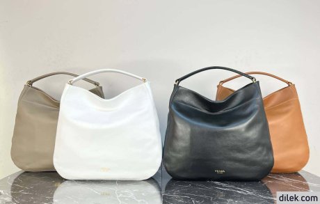 Prada Large Leather Shoulder Bag