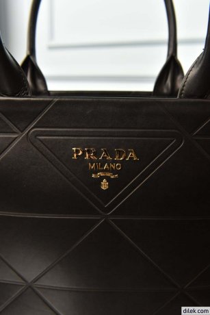 Prada Large Leather Symbole Bag
